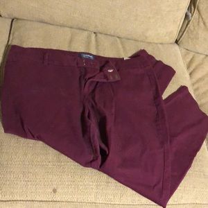 ‼️SOLD‼️ Burgundy old navy skinny slacks
